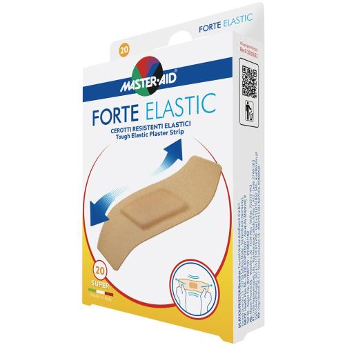 Master Aid Forte Elastic Μπεζ Ελαστικά Αυτοκόλλητα Επιθέματα Τραύματος 20 Τεμάχια